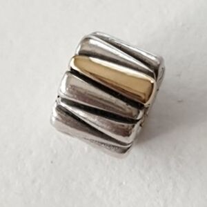 Pandora 2ToneTriangles Charm